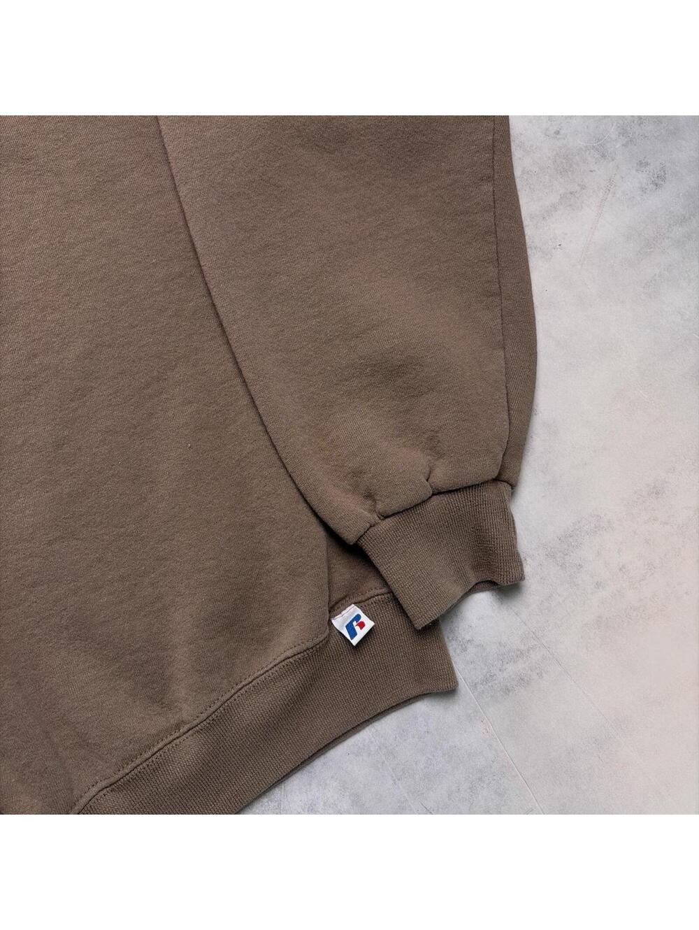Vintage Light Brown Russell Athletic Boxy Crewneck Sweater - Picture 6 of 7